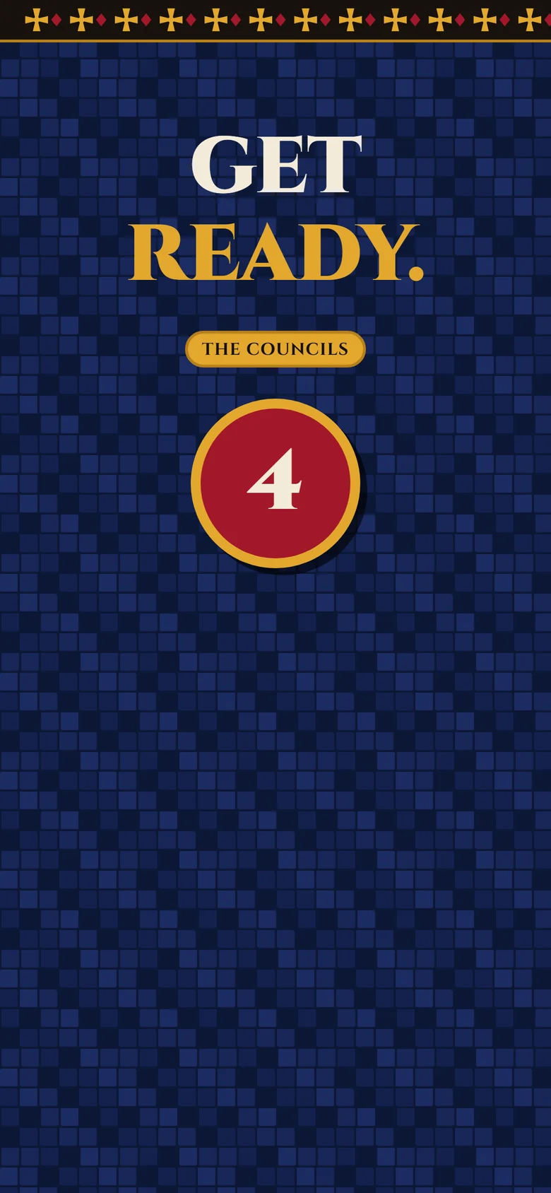 Get ready: a countdown before the first question